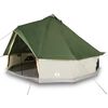 vidaXL Tenda Familiare Tipi per 6 Persone Verde Impermeabile