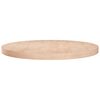 vidaXL Piano Tavolo Rotondo &Oslash;80x4 cm Massello di Rovere Non Trattato