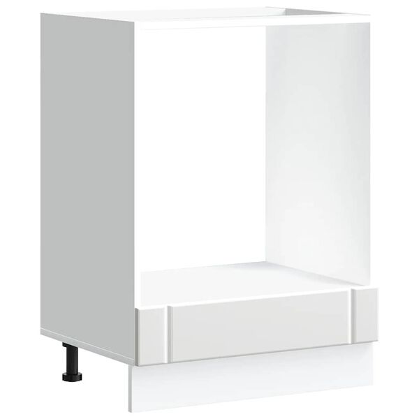 vidaXL Armadio Forno Lucca Bianco in Legno Multistrato