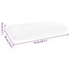 vidaXL Cuscino da Letto Bianco 74 x 39 x 13 cm Schiuma Memory in Gel