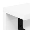 vidaXL Appendiabiti a muro Bianco 80 x 10,5 x 10,5 cm