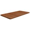 vidaXL Piano Bagno Marrone Scuro 100x50x2,5cm Legno Massello Trattato