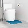 vidaXL Tappeto Antiscivolo per Bagno con Taglio per Toilette Blu
