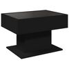 vidaXL Tavolino Salotto con LED Nero 70x50x45 cm Legno Multistrato
