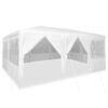 vidaXL Tenda Party Bianco 600 x 400 x 266 cm Polietilene