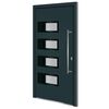 vidaXL Porta Ingresso Antracite 100x200 cm in Alluminio e PVC