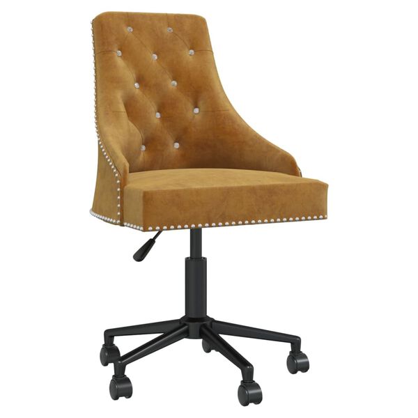 vidaXL Sedie da Pranzo Girevoli 2 pz Marroni in Velluto