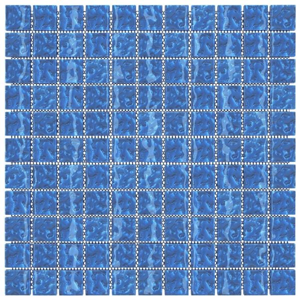 vidaXL Piastrella Mosaic 11 pcs Blu 50 x 50 cm Vetro