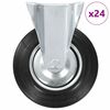 vidaXL Rotelle Fisse 24 pz 200 mm