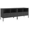 vidaXL Mobili TV 2pz Neri 68x39x50,5 cm in Acciaio
