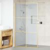 vidaXL Parete Doccia Walk-in Oro 115 x 195 cm vetro temperato