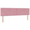 vidaXL Letto a molle con materasso Rosa 200 x 200 cm Velluto