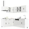 vidaXL Set Mobili da Cucina 11 pz Kalmar Bianchi Lucido in Truciolato