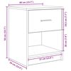 vidaXL Comodino con Cassetto Legno Antico 40x34x50 cm