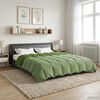 vidaXL Duvet Estivo Trapuntato Verde 240 x 260 cm Microfibra