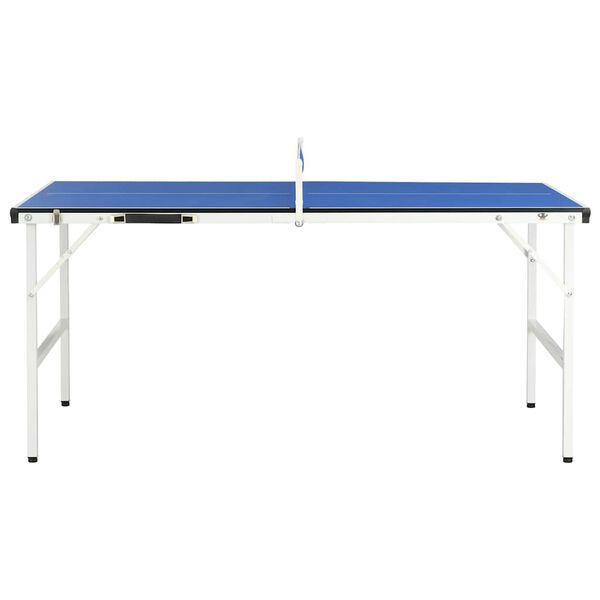 vidaXL Tavolo da Ping Pong 5 Piedi con Rete 152x76x66 cm Blu