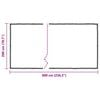 vidaXL Copertura per Piante con Occhielli 2x6 m in Polietilene