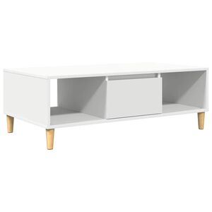 vidaXL Tavolino da salotto Bianco 102 x 55 x 35 cm Legno multistrato