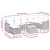 vidaXL Set Divani da Giardino 8 pz con Cuscini Marrone in Polyrattan