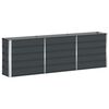 vidaXL Fioriera Antracite 240 x 40 x 75 cm Acciaio