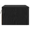 vidaXL Armadio da Notte con cassetto 2 pcs Rovere Nero 34 x 30 x 20 cm