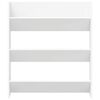vidaXL Scarpiere a Muro 2pz Bianche 80x18x90 cm in Legno Multistrato