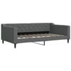 vidaXL Letto da Giorno Grigio Scuro 100x190 cm in Tessuto