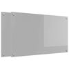 vidaXL Schienale da cucina 2 pz Grigio chiaro 100 x 60 cm