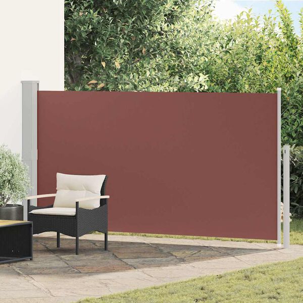 vidaXL Tenda da Sole Laterale Retrattile 160 x 300 cm Marrone