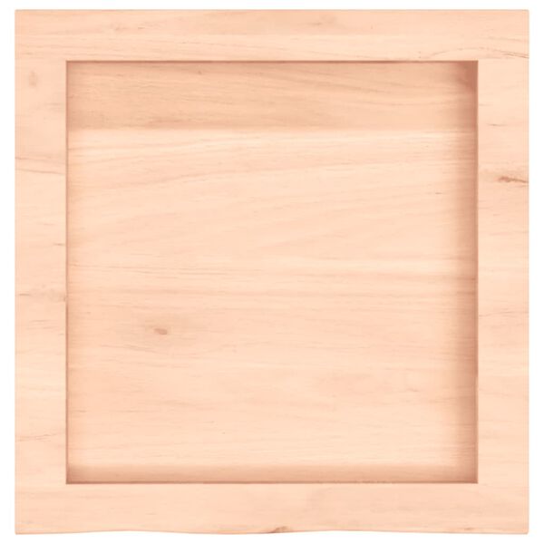vidaXL Piano Bagno 40x40x(2-6) cm in Legno Massello Non Trattato