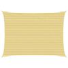 vidaXL Telo Ombra Giallo e Bianco 5 x 6 m HDPE
