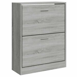 vidaXL Scarpiera Grigio Sonoma 63x24x81 cm in Legno Multistrato