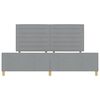 vidaXL Struttura del letto Grigio chiaro 200 x 200 cm Tessuto