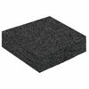 vidaXL Pad per patio in granuli di gomma Nero 9 x 9 x 2 cm Gomma