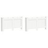 vidaXL Coperture per Radiatori 2pz Bianche 152x19x81,5 cm in MDF