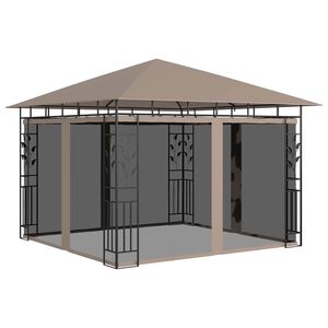 vidaXL Gazebo con Zanzariera 3x3x2,73 m Talpa 180 g/m&sup2;