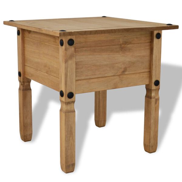vidaXL Tavolino in Legno di Pino Messicano Corona Range 53,5x53,5x55cm
