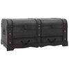 vidaXL Baule del Tesoro in Legno Nero 90x51x42 cm