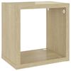 vidaXL Mensole a Cubo 6 pz Rovere Sonoma 22x15x22 cm