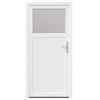 vidaXL Porta d'ingresso laterale Bianco 98 x 198 cm PVC