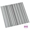 vidaXL Tavole per Pavimenti 55 pcs Grigio chiaro 5,11 m&sup2; PVC
