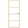vidaXL Porta Interni Sottile Oro 83x201,5cm Vetro Temperato Alluminio