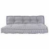 vidaXL Cuscino per Divano Pallet 2 pcs Grigio 120 x 80 x 38 cm Tessuto