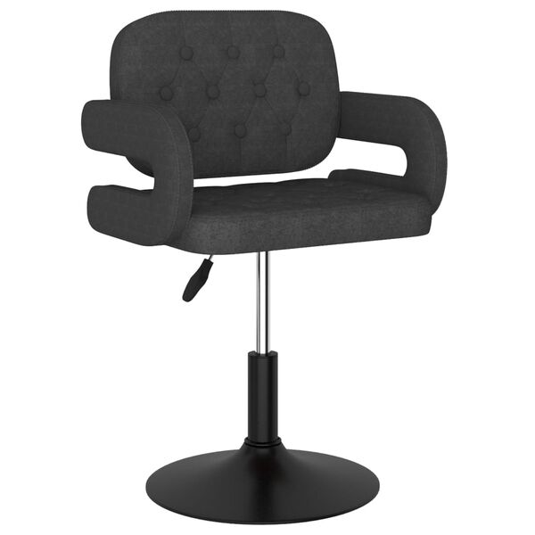 vidaXL Sedie da Pranzo Girevoli 4 pz Grigio Scuro in Tessuto