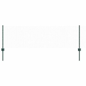 vidaXL Recinzione esagonale con palo 25 x 0,6 m Verde Rete