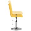 vidaXL Sedie da Pranzo Girevoli 2 pz Giallo Senape in Tessuto