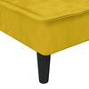 vidaXL Chaise Longue in Velluto Giallo