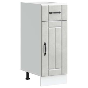 vidaXL Base da Cucina Lucca Grigio Cemento in Legno Multistrato