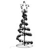 vidaXL Albero di Natale a LED con Palline 80 LED Bianco Caldo 120 cm