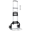 vidaXL Carrello di Trasporto Pieghevole 70 kg in Alluminio Argento